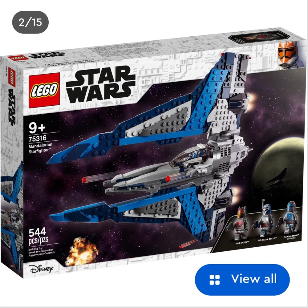 LEGO mandalorian starfighter 
NIB rare/retired #75316
